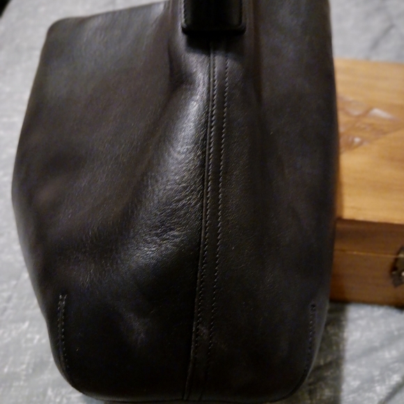Coach Vintage Y2K Black Leather Legacy Soho Bucket Shoulder Bag 9186 - Picture 12 of 12